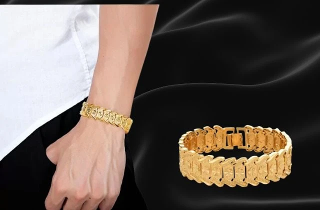 Lắc tay nam vàng 24K