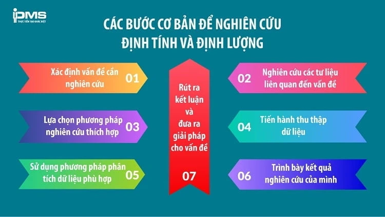 Các bước nghiên cứu định tính và định lượng