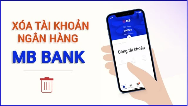 Xóa tài khoản ngân hàng MB Bank