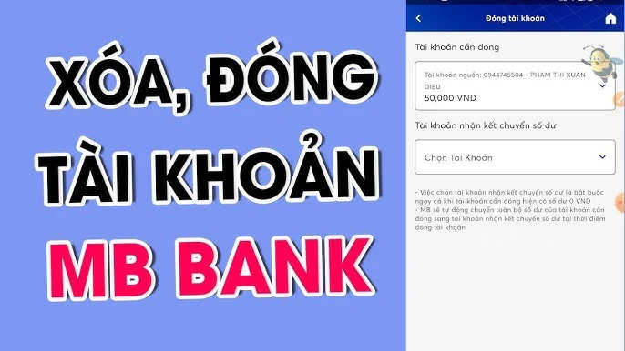 Hoàn tất quá trình xóa tài khoản ngân hàng