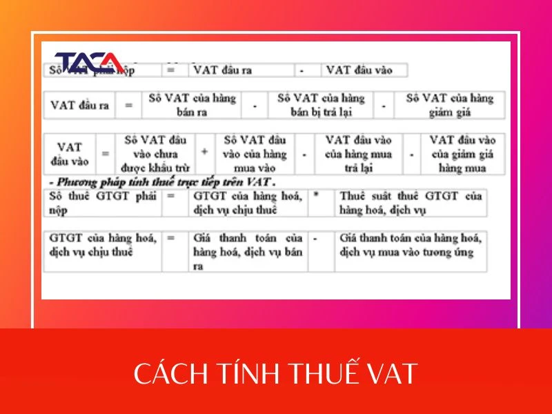 Cách tính thuế GTGT xuôi