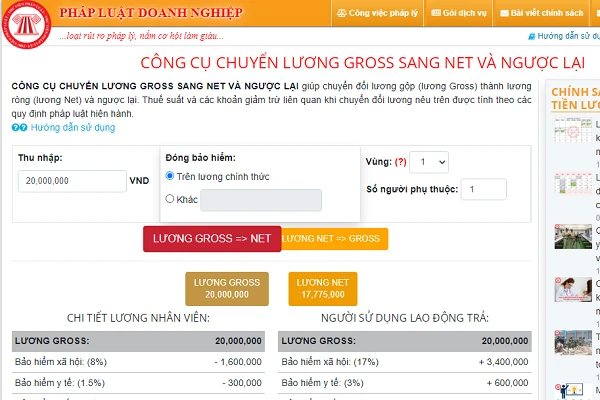 Hình ảnh công cụ tính lương
