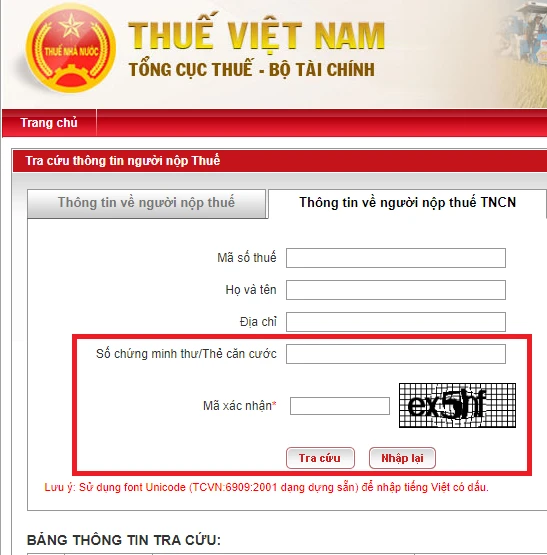 Mã số thuế cá nhân