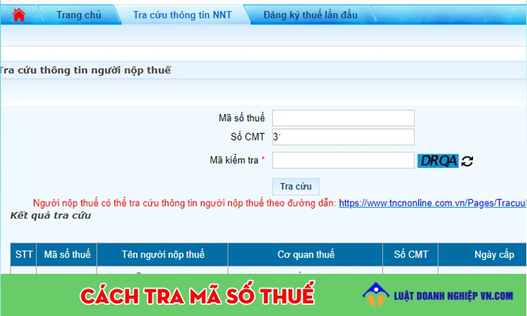 Tra cứu trên website