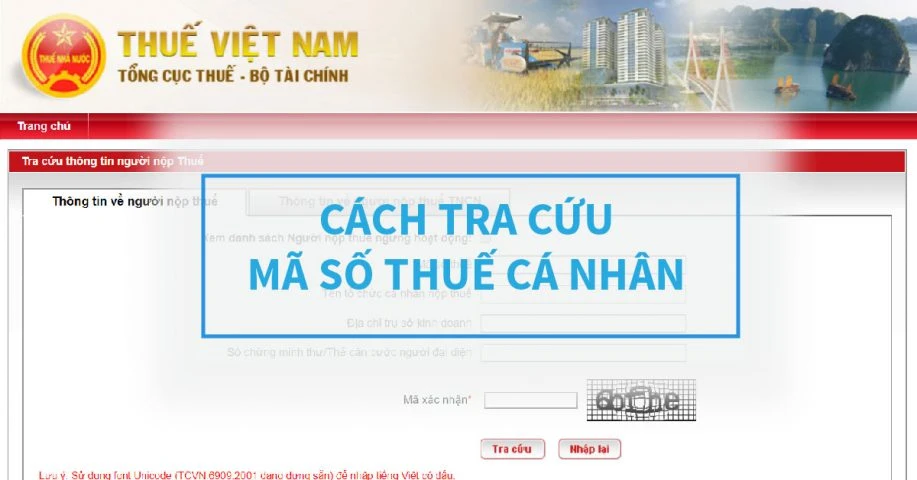 Tra cứu mã số thuế cá nhân