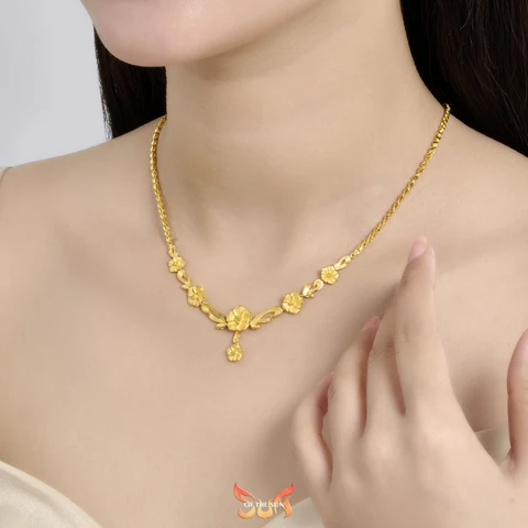 Mẫu dây chuyền vàng 24K đẹp