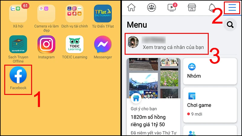 Cách gửi link cá nhân của mình qua tin nhắn Facebook
