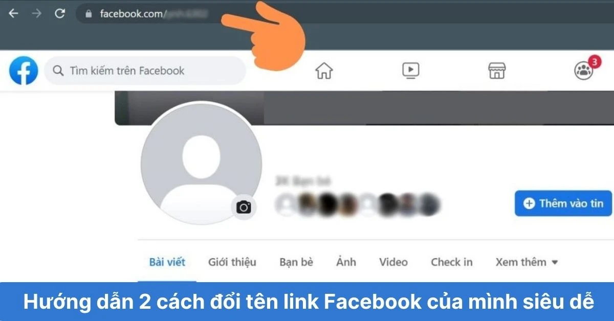 Cách gửi liên kết Facebook cho bạn bè