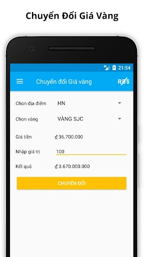 Ứng dụng Kitco