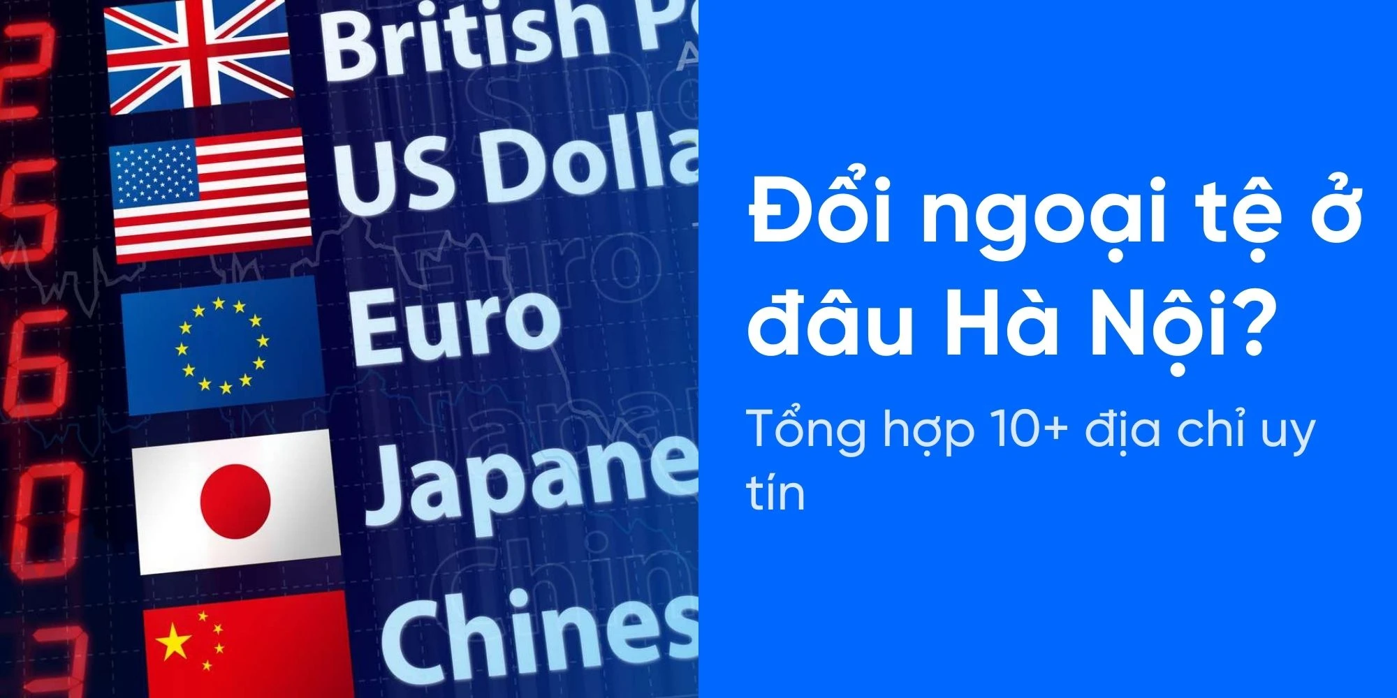 Đổi ngoại tệ hợp pháp
