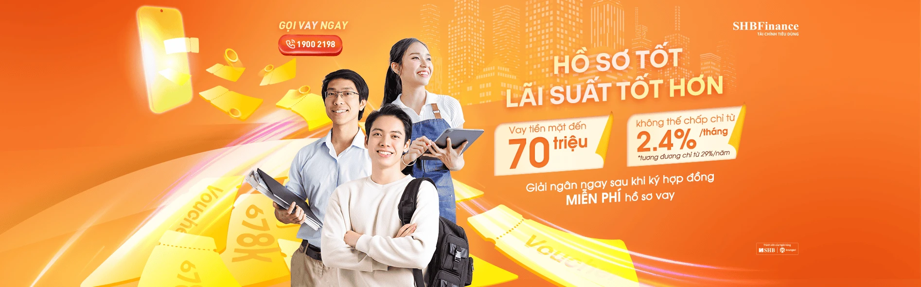 Đối tượng vay đa dạng