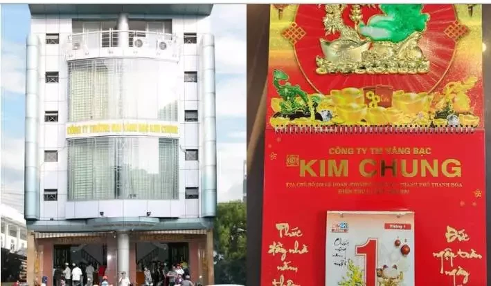 Giá vàng kim chung tại tiệm vàng