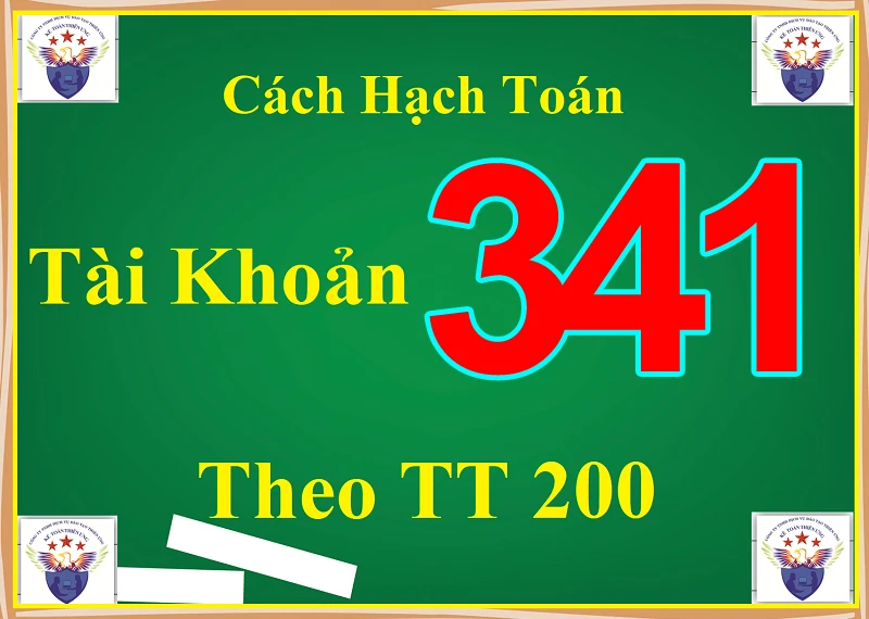 Hạch toán tài khoản 341