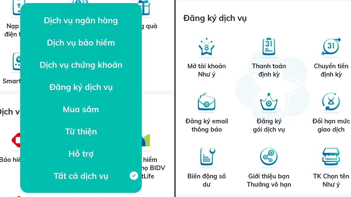 Đội ngũ hỗ trợ BIDV