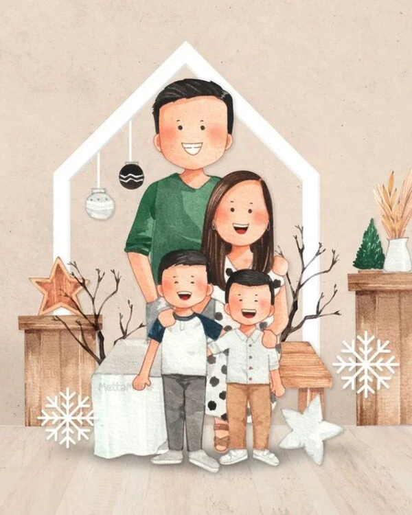 Mâm cơm dành cho gia đình 4 người