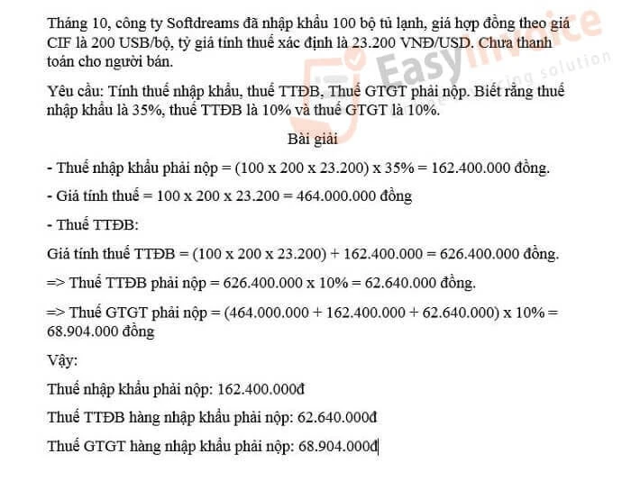 Cách tính thuế VAT