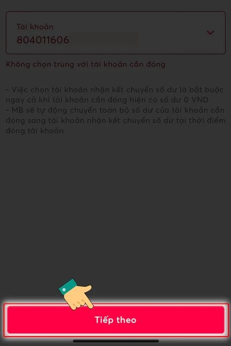 Hủy tài khoản ngân hàng nhanh chóng