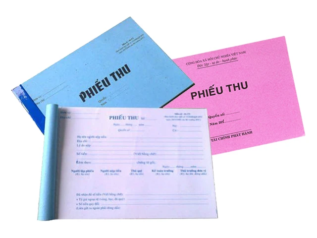 Mẫu phiếu thu