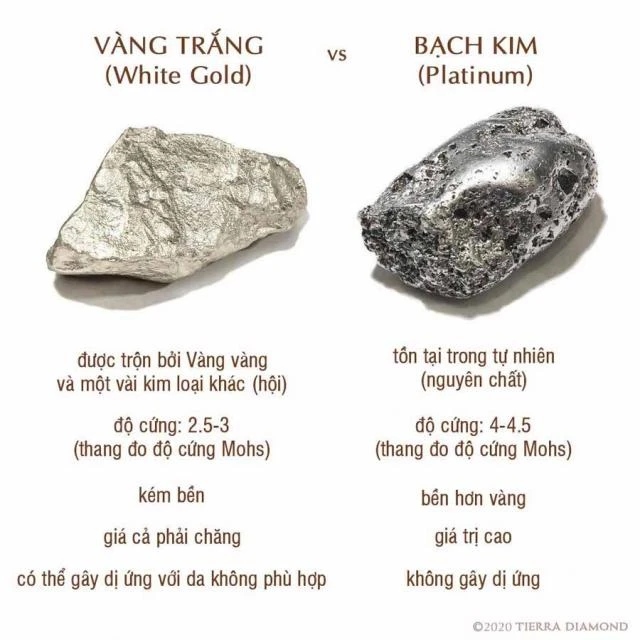 Bạch kim có ánh kim tự nhiên