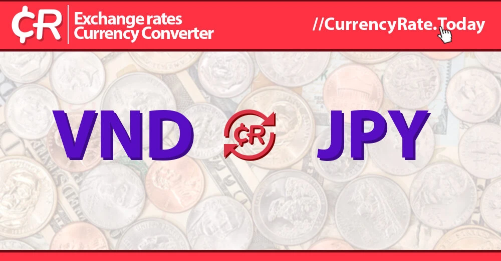 Biểu đồ tỷ giá VND và JPY