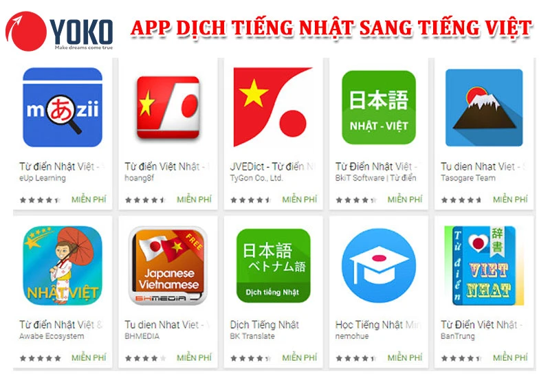 Ứng dụng dịch tiếng Nhật