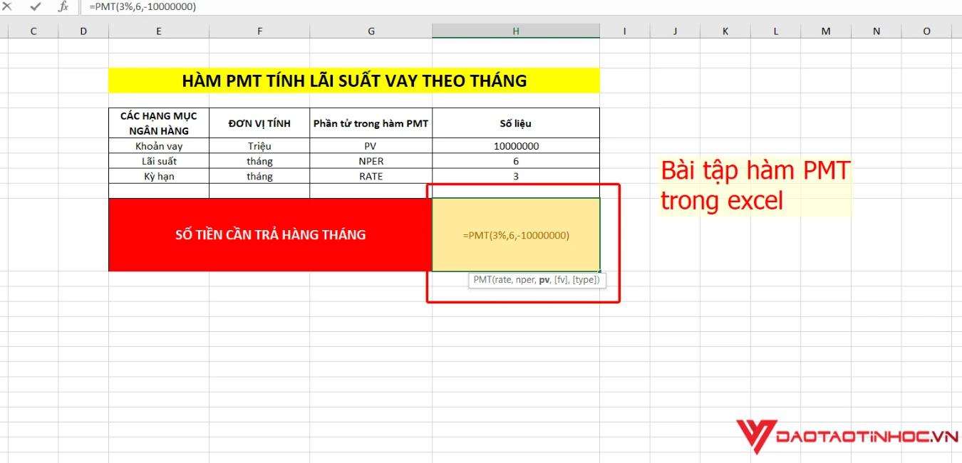 Hình ảnh minh họa công thức