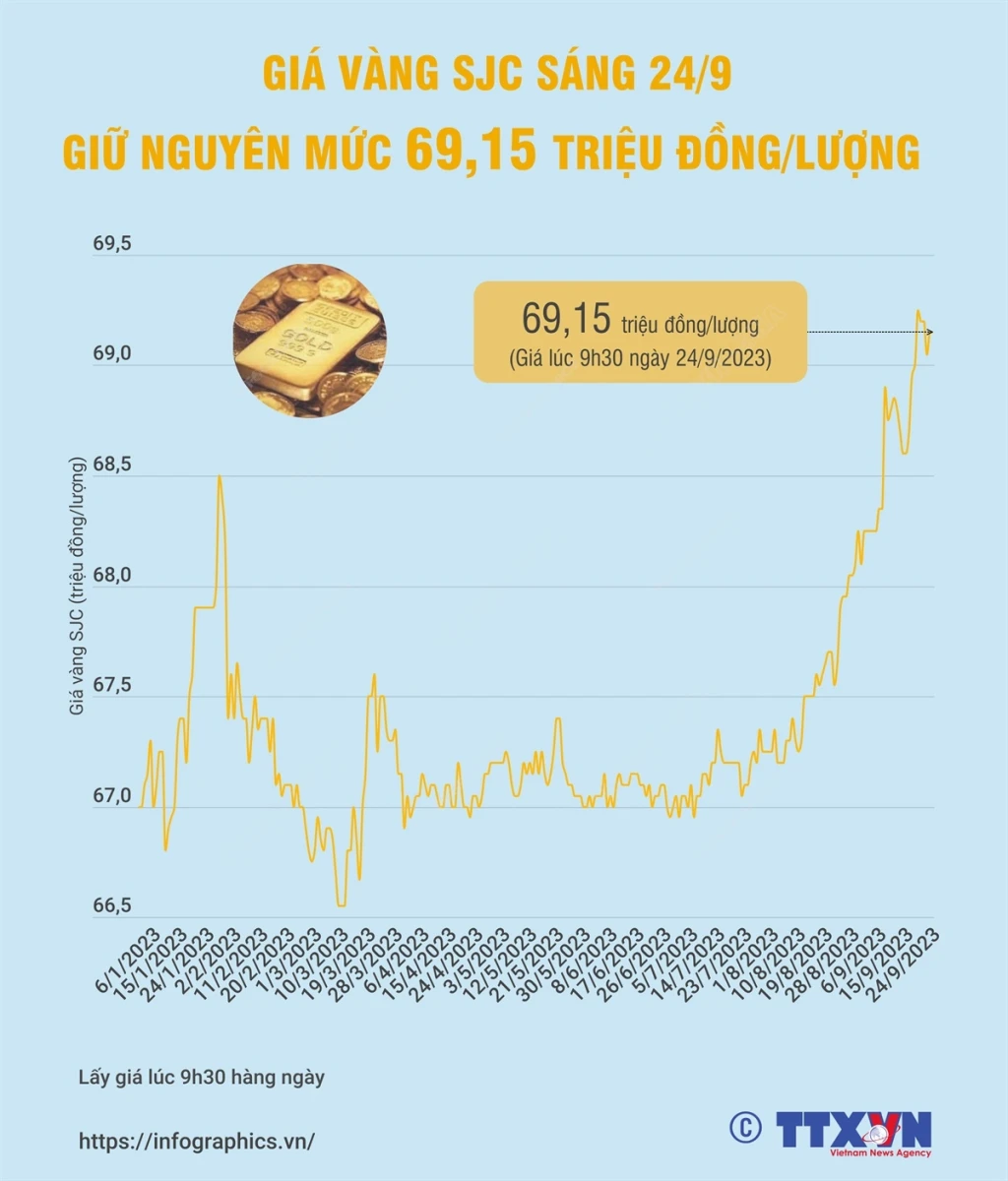 Biểu đồ giá vàng