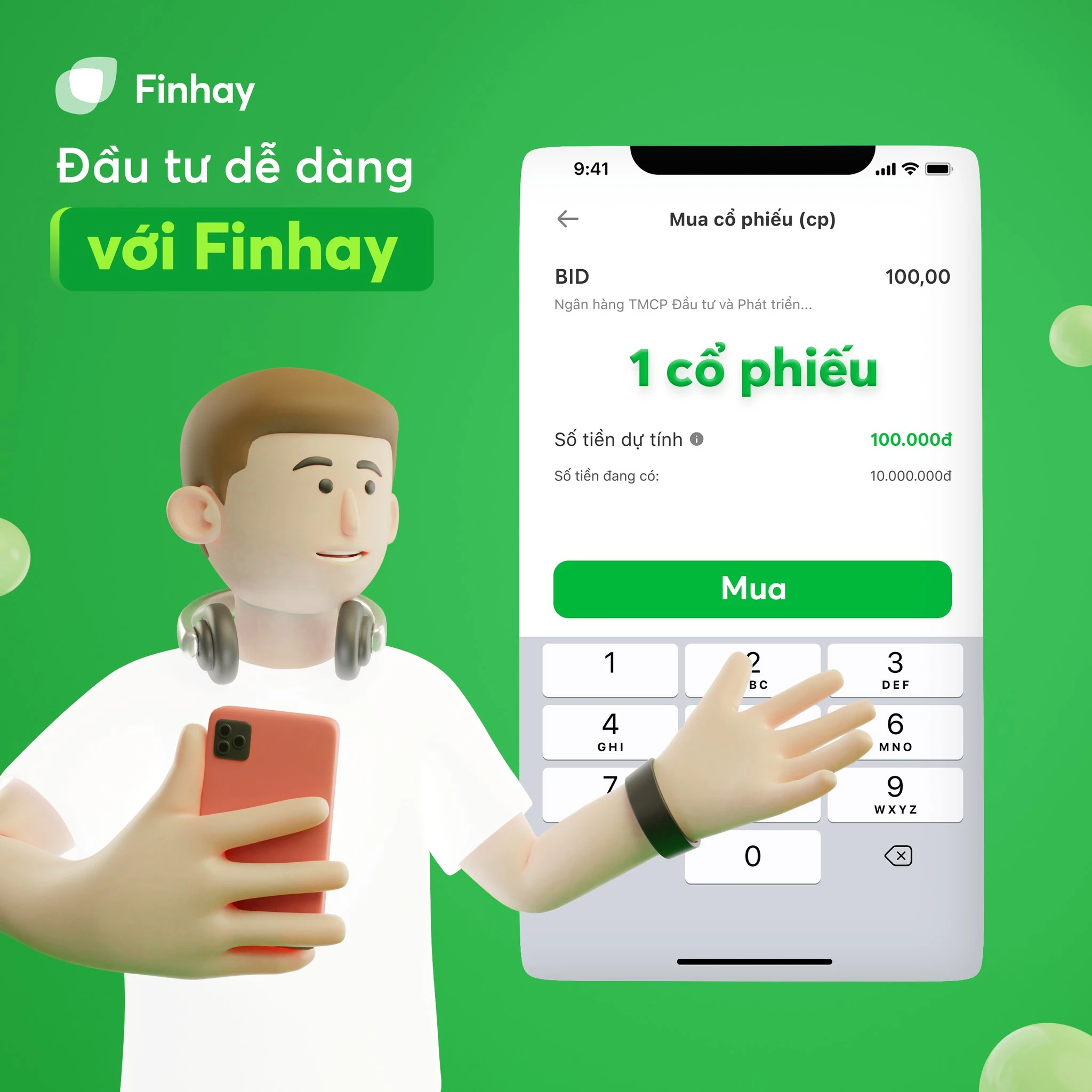 Giao diện ứng dụng Finhay