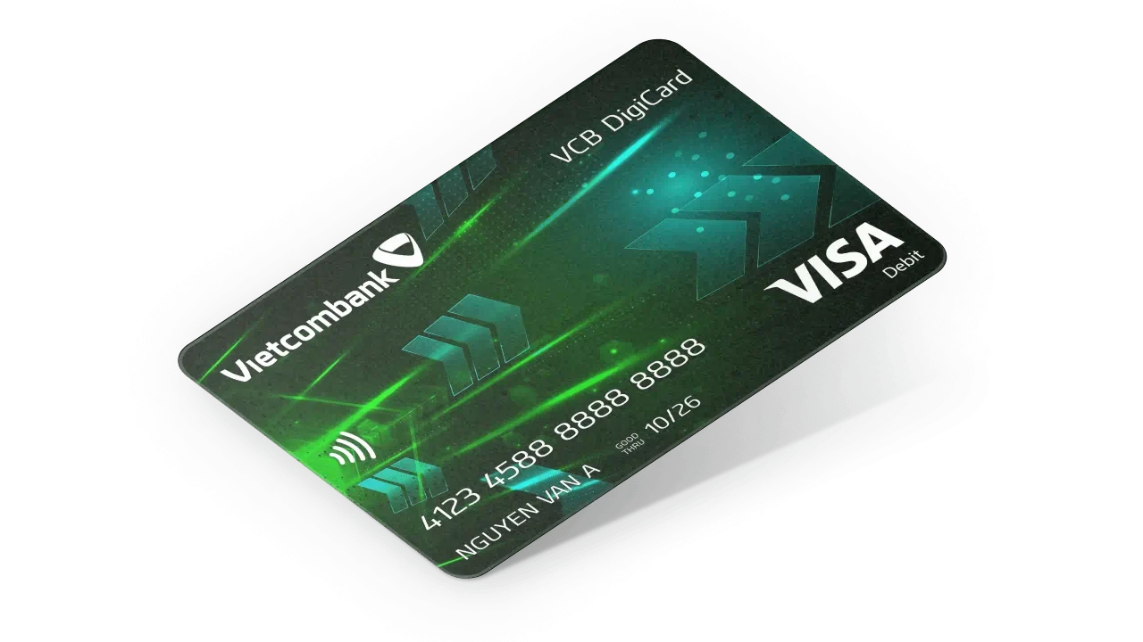 Hình ảnh thẻ DigiCard của Vietcombank