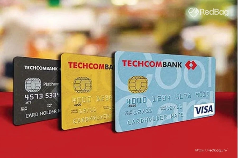 Hình ảnh thẻ ngân hàng Techcombank đẹp