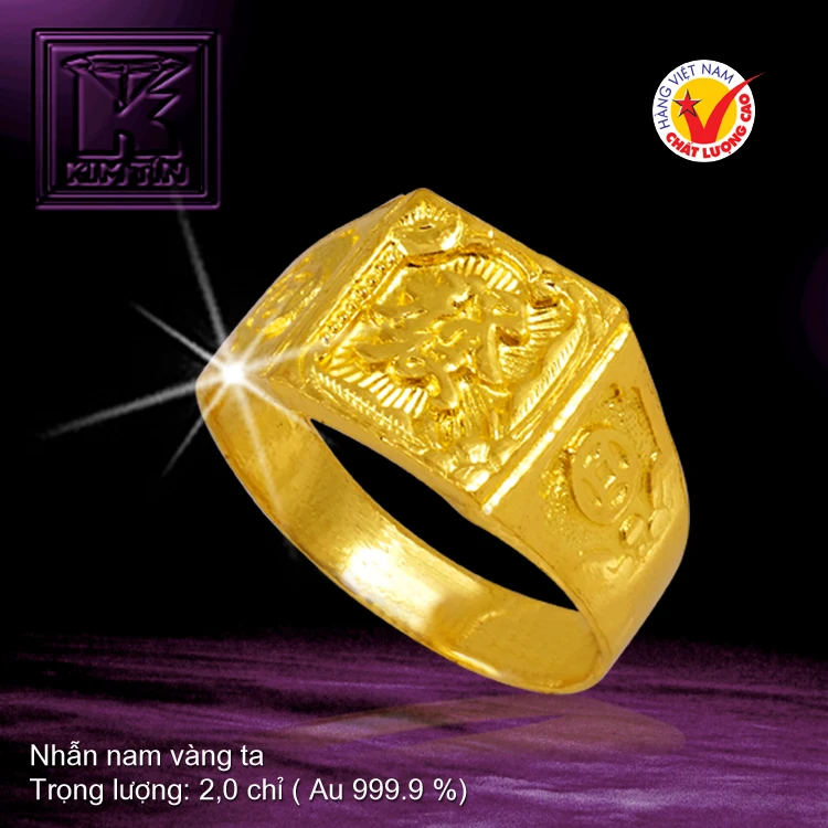 Nhẫn vàng nam cao cấp