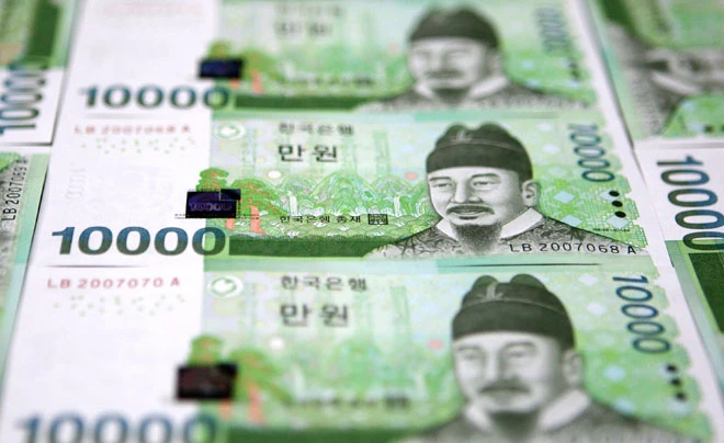 Đổi tiền Won tại ngân hàng