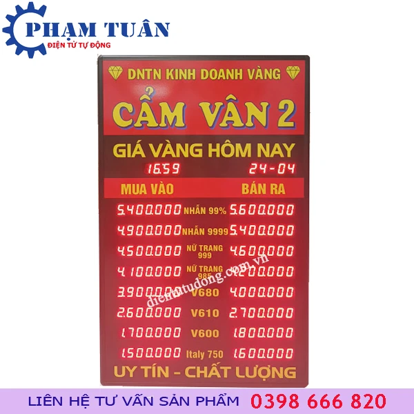 Bảng giá vàng
