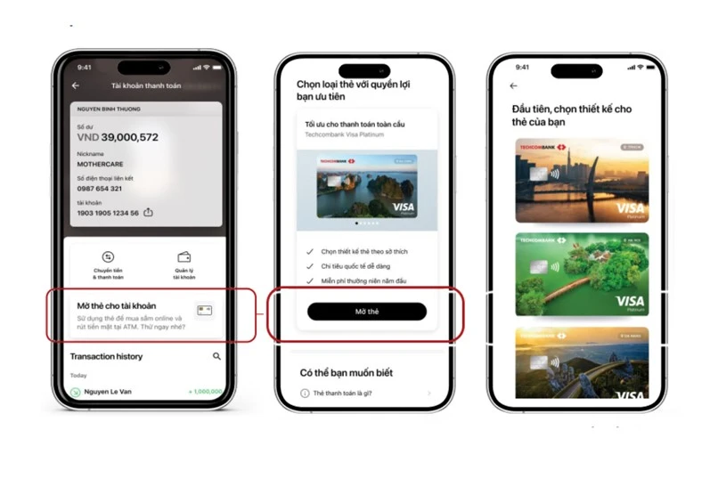 Mở thẻ Visa online nhanh chóng