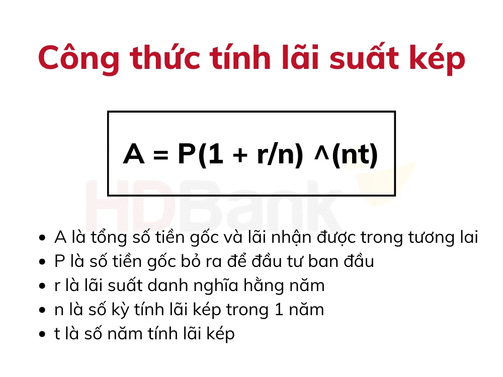Công thức tính lãi kép