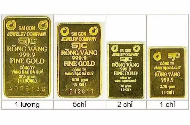 Một lượng vàng bằng bao nhiêu gam