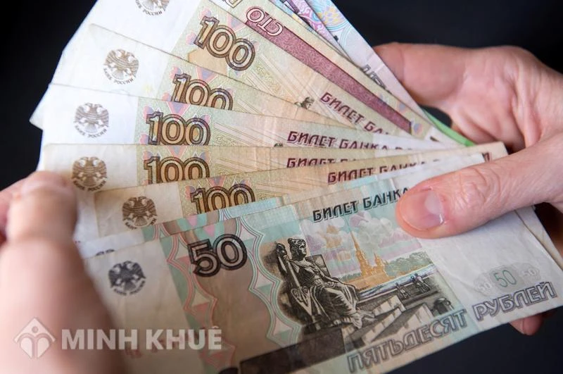 Biểu đồ tỷ giá Rúp và VNĐ