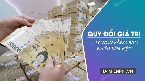 Lịch sử tỷ giá chuyển đổi Won Hàn Quốc