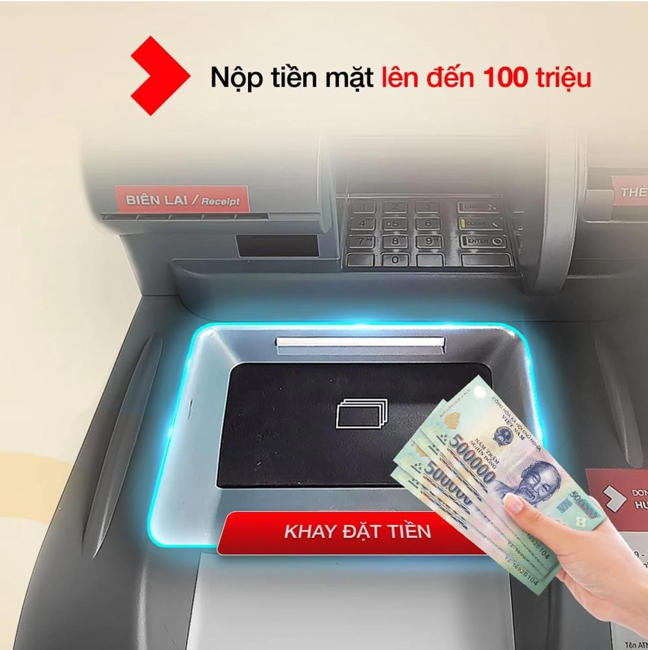 Hướng dẫn tìm kiếm ATM Techcombank