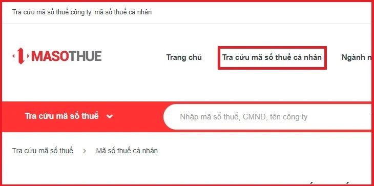 Tra cứu mã số thuế trực tuyến