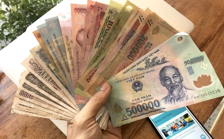 Hình minh họa tiền Việt Nam