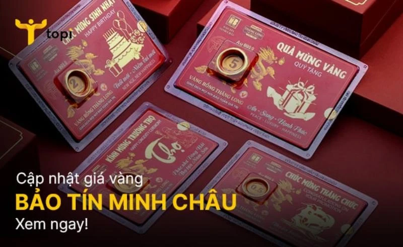 Giá vàng cập nhật liên tục tại Bảo Tín Minh Châu