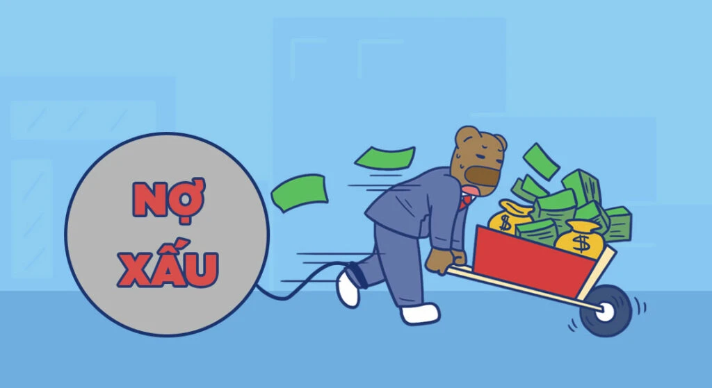 Hình ảnh minh họa về nợ không tốt
