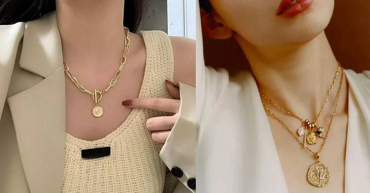 Dây chuyền vàng tây nữ độc đáo