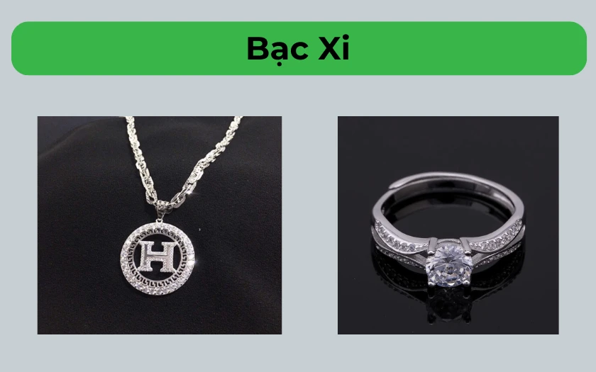 Dây chuyền bạc nam 1 cành