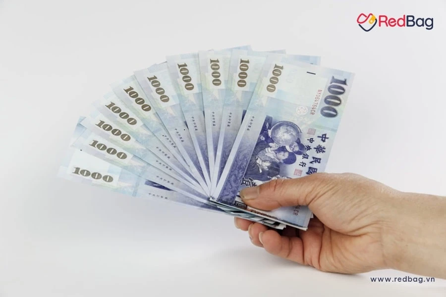 Hình minh họa đổi tiền Đài Loan