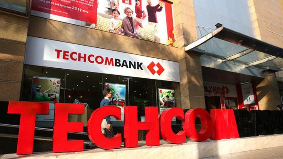 Giao diện ứng dụng di động Techcombank