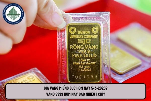 Bảng giá vàng hôm nay