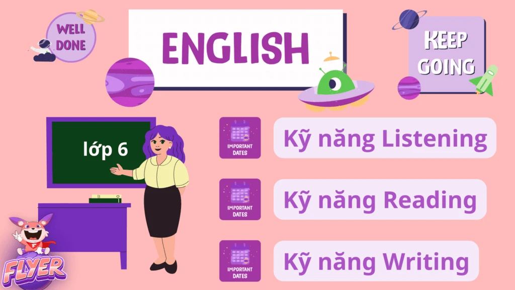 Bài tập tiếng Anh lớp 6: Luyện tập các dạng bài tập thông dụng nhất (Có đáp án)