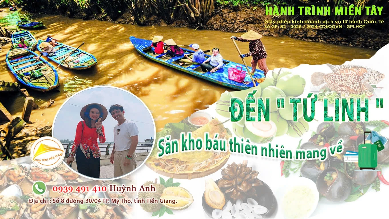 Tour Cồn Phụng - Du lịch miền Tây